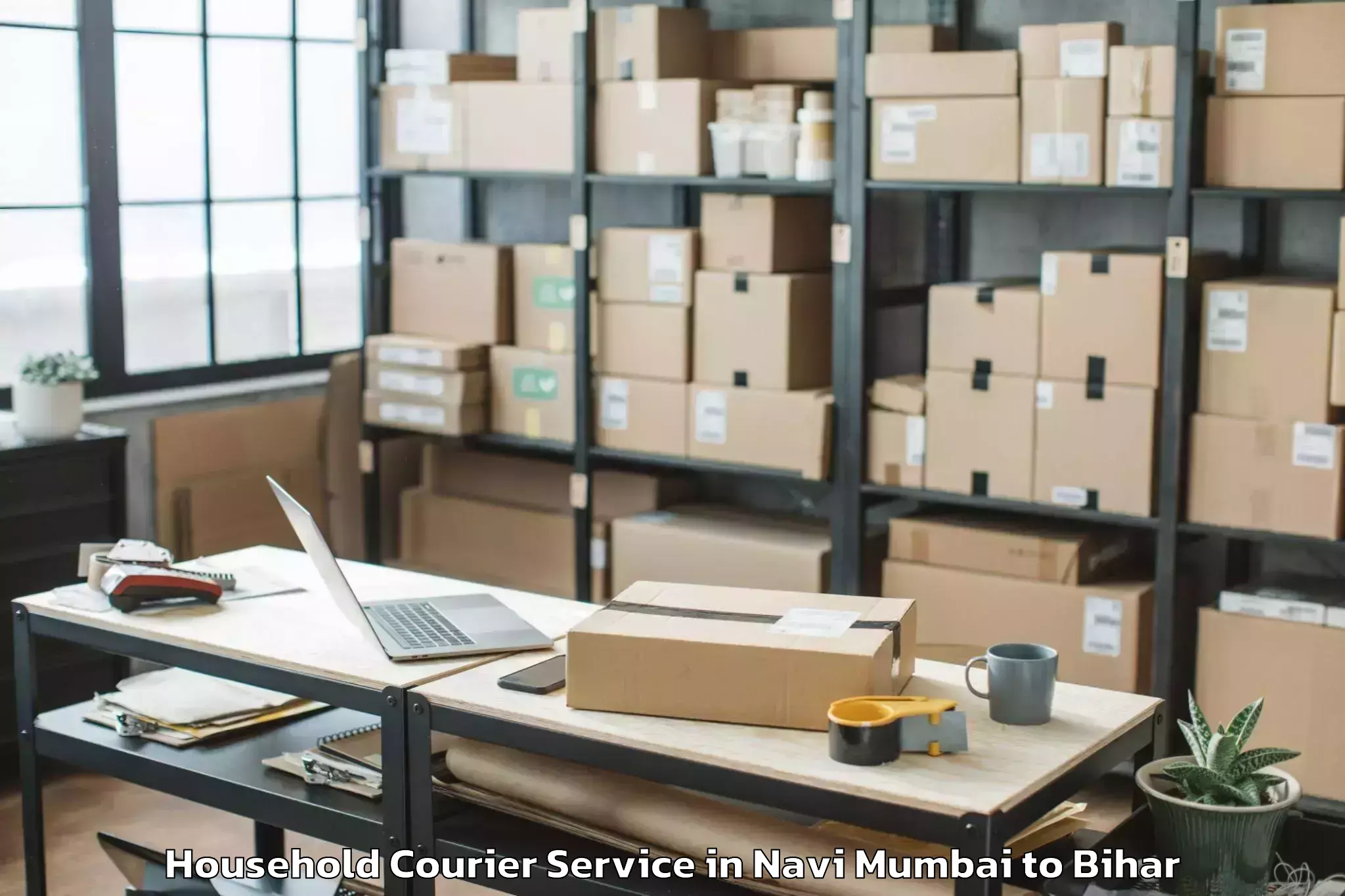 Quality Navi Mumbai to Bhabhua Household Courier